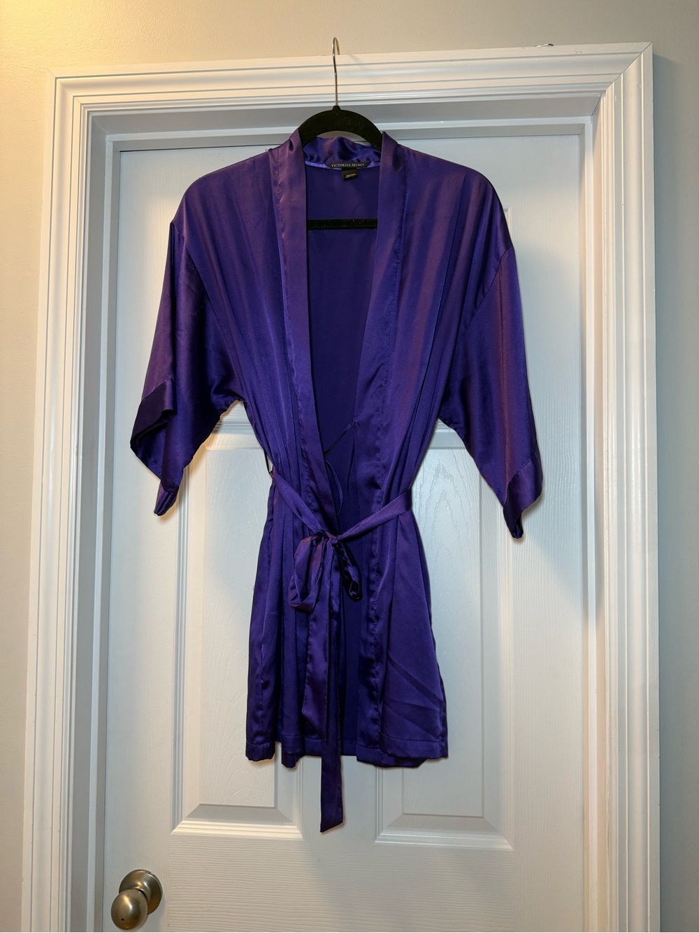 Victoria's Secret Purple Satin Kimono Robe